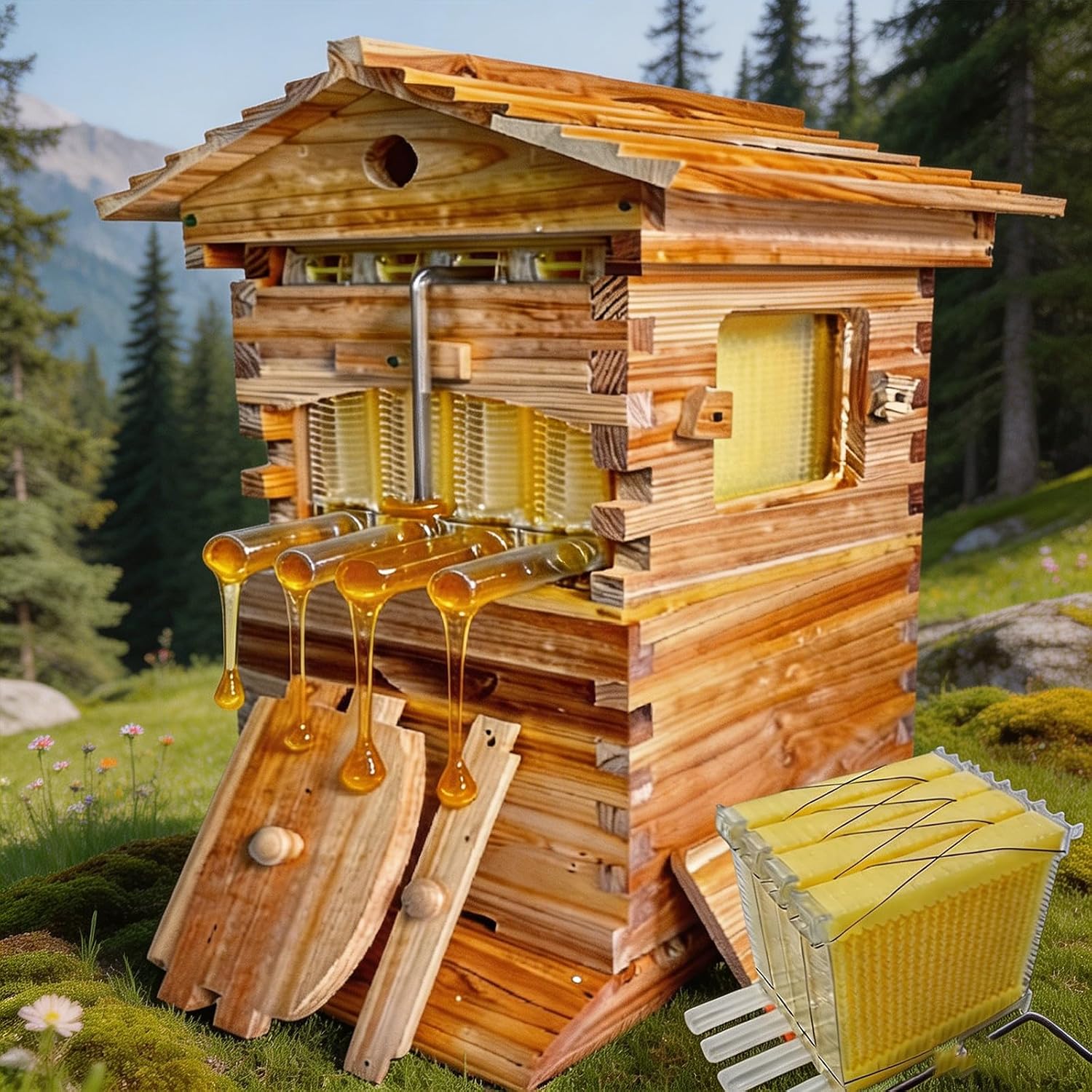 2-in-1 Self-Flowing Honey Beeh - огляд і ціна Beehive Frame Wax