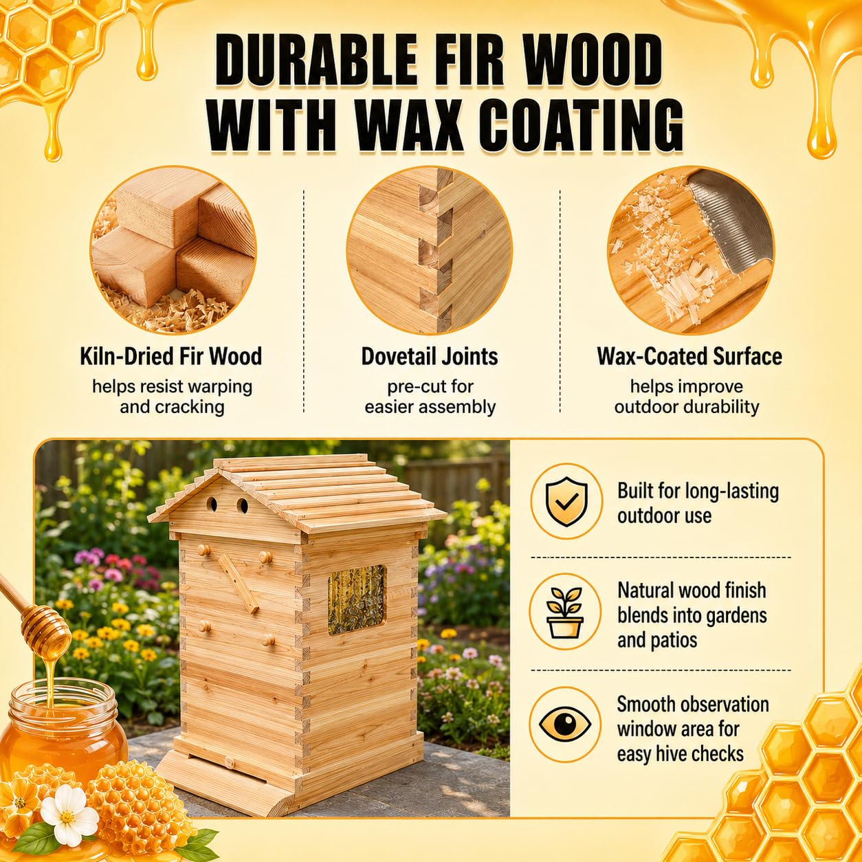2-in-1 Self-Flowing Honey Beeh - огляд і ціна Beehive Frame Wax