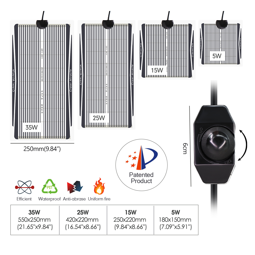 EU/AU/UK/US Graphene Material  - огляд і ціна Seedling Heat Mat